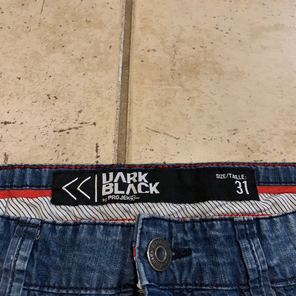 Dark Black by ProjekRaw Denim Cargo Shorts - Size 31 - Picture 4 of 7